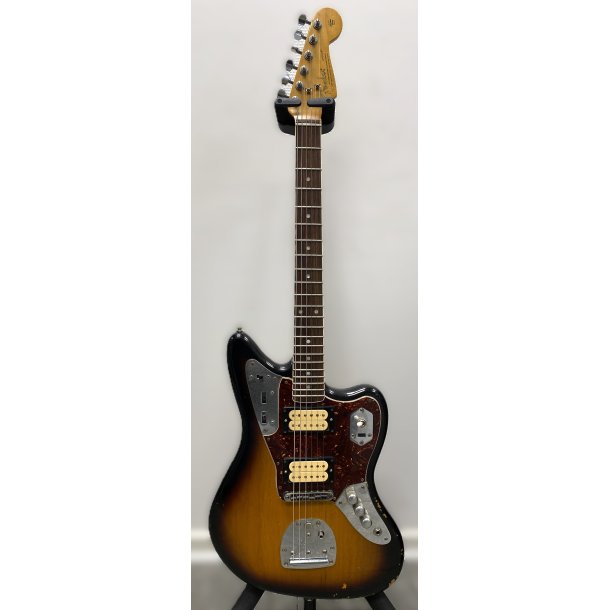 (BRUGT) Fender Kurt Cobain Road Worn Jaguar 2012 3 color Sunburst